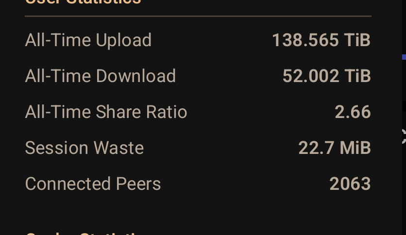 130TiB Upload :)