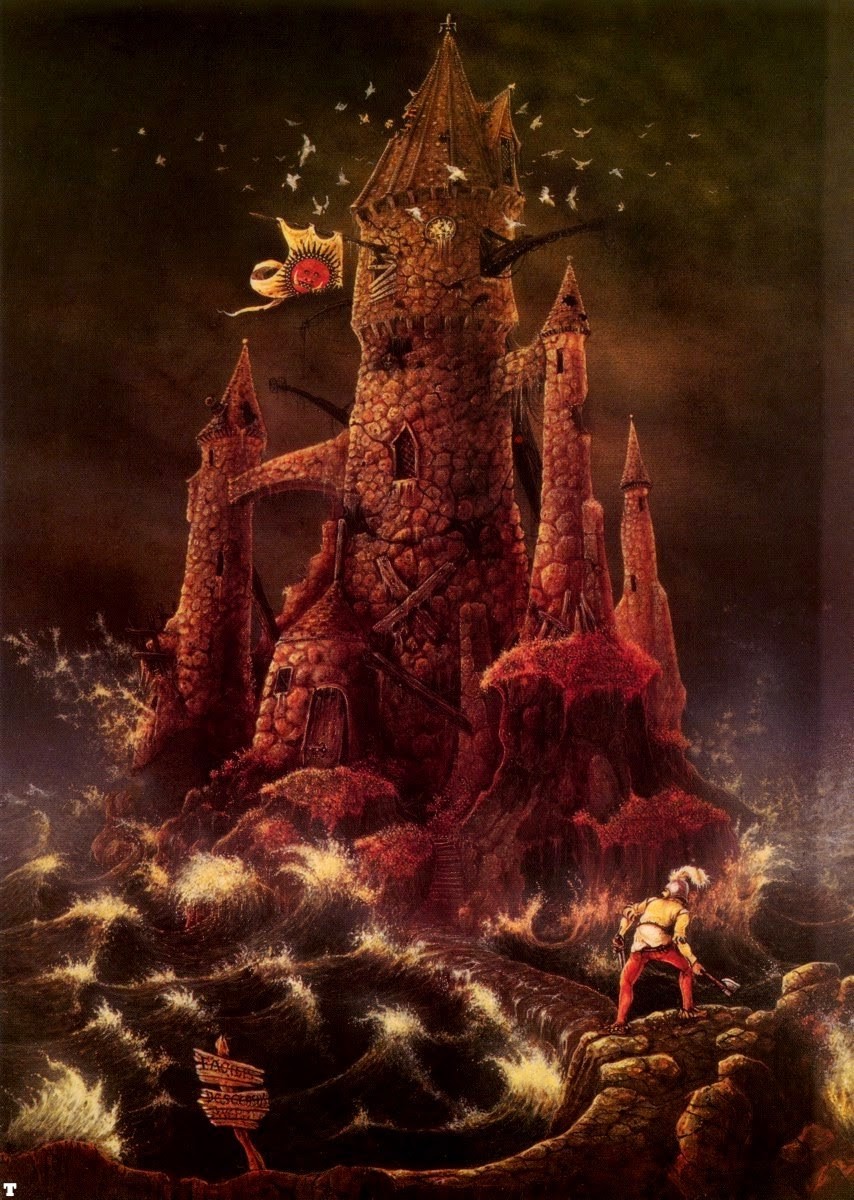 depiction of Hrothyogg's Tower by John Blanche