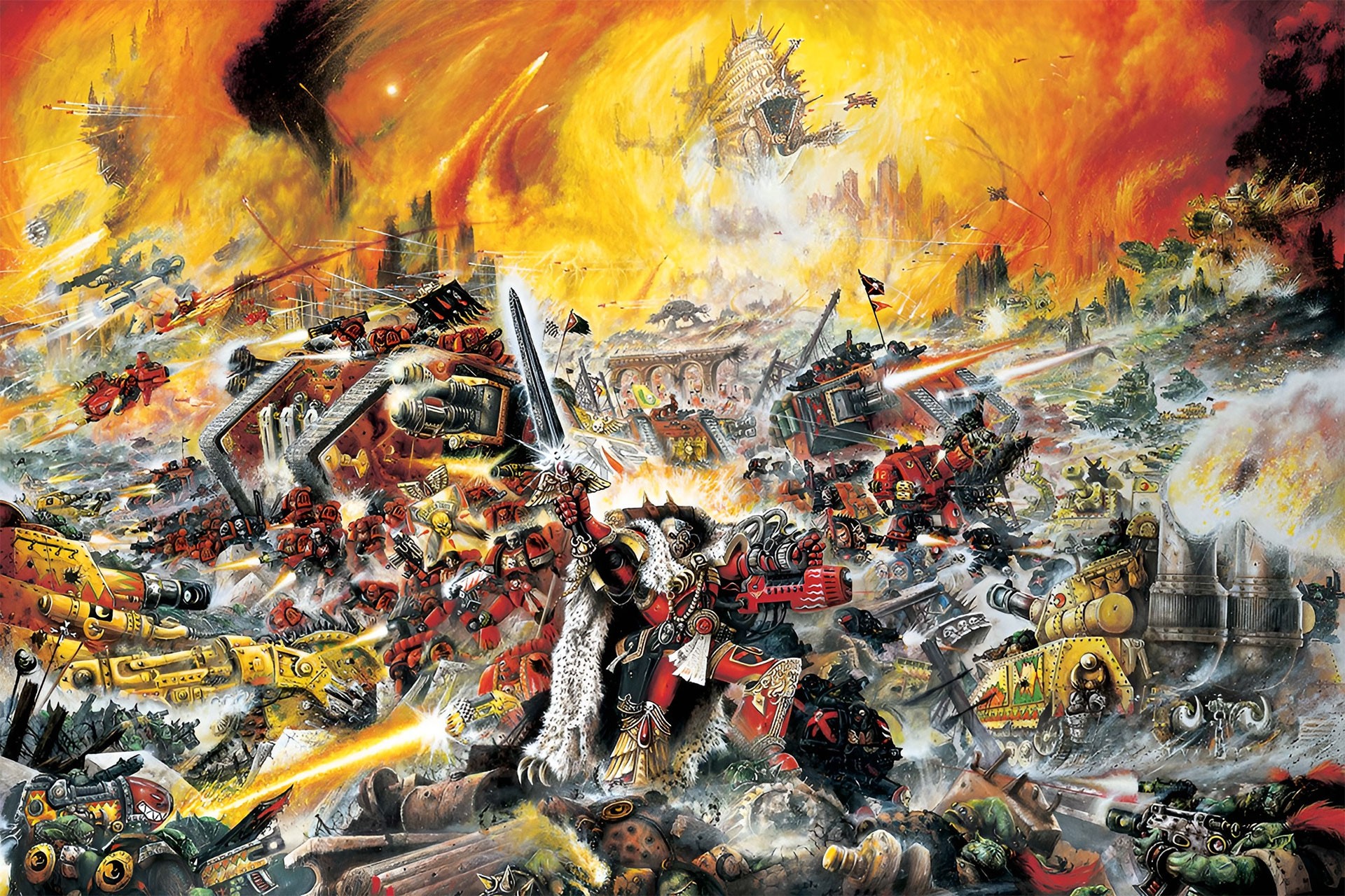 Box Art for Epic 40k by John Blanche